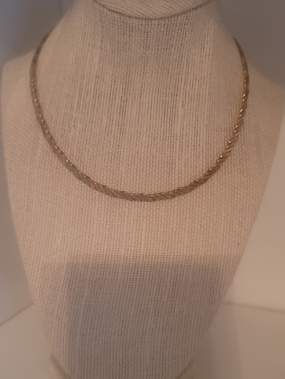 Tri-Color Twisted Rope Necklace